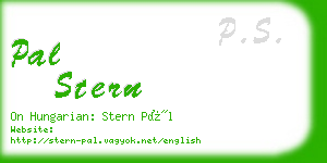 pal stern business card